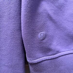 men’s “charged indigo” purple LULULEMON city sweat hoodie [M]